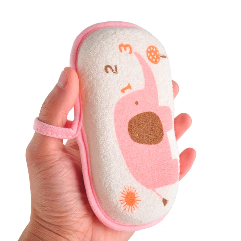 Kids Bath Brushes Shower Product Super Soft Towel Accessories Infant Sponge Cotton Rubbing Body Wash Children Rub baby Sponge