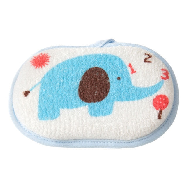 Kids Bath Brushes Shower Product Super Soft Towel Accessories Infant Sponge Cotton Rubbing Body Wash Children Rub baby Sponge