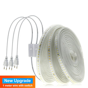 220V LED Strip 2835 High Safety High Brightness 120LEDs/m Flexible LED Light Outdoor Waterproof LED Strip Light.