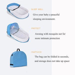 Baby Bed Nest Net Foldable Sleeping Basket Nursery Infant Sleeper