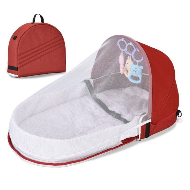Portable Travel Baby Nest Multi-function Baby Bed Crib with Mosquito Net Foldable Babynest Bassinet Infant Sleep Children's Bed