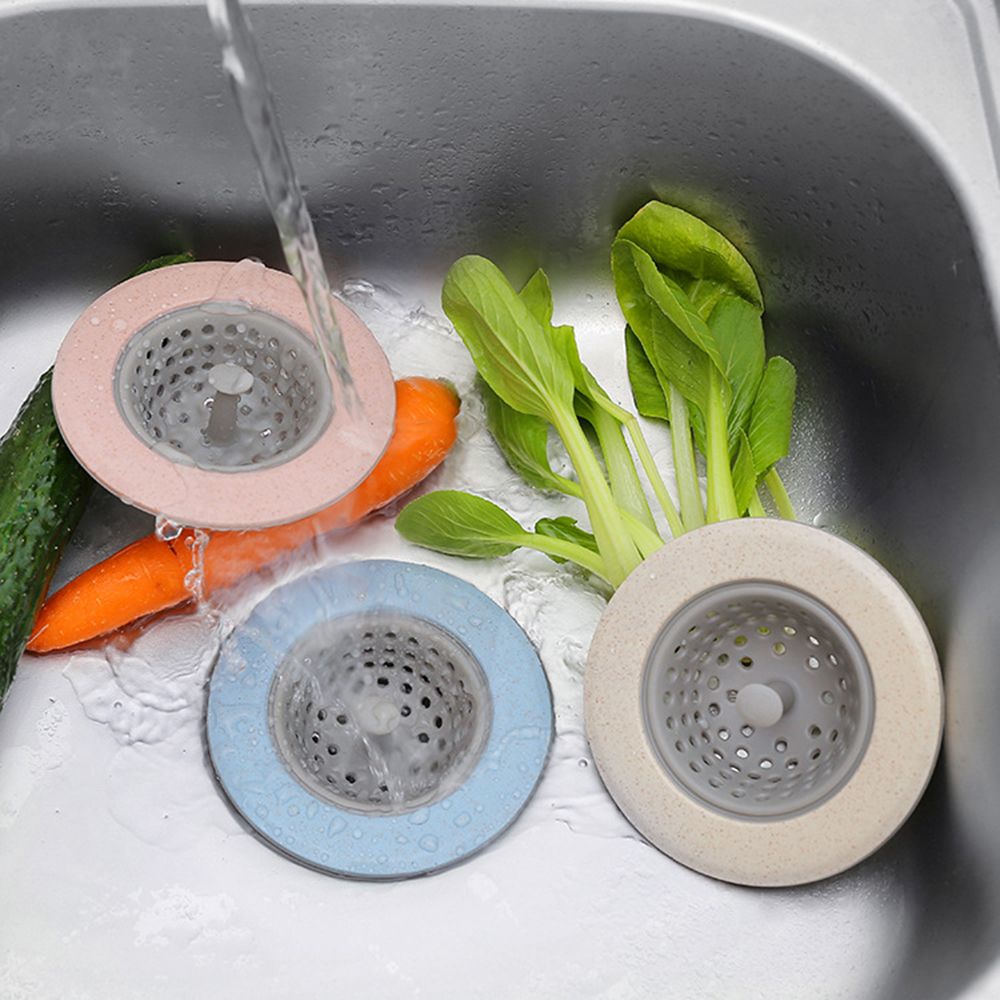 4 color Silicone Kitchen Sink Strainer Stopper Drain Hole Sink Strainer Bathroom Drain Hair Catcher Sink Strainer Tool