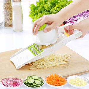 Vegetable Slicer Multi Cutter Grater With 5 Blades Multi-Function Kitchen Gadgets And Accessories