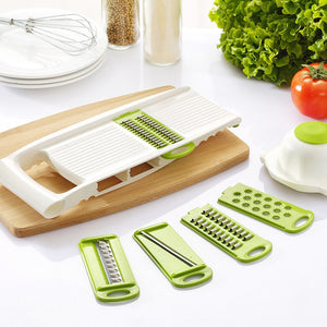 Vegetable Slicer Multi Cutter Grater With 5 Blades Multi-Function Kitchen Gadgets And Accessories