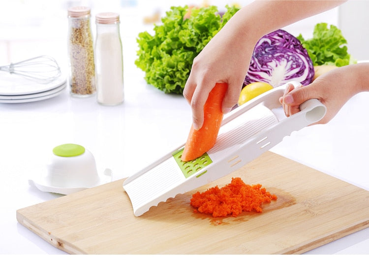 Vegetable Slicer Multi Cutter Grater With 5 Blades Multi-Function Kitchen Gadgets And Accessories