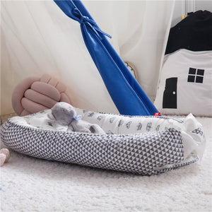 Baby Nest Bumper Sleeping Bed Portable Baby Crib Infant Cradle Cot Newborn Nursery Bassinet Travel Folding