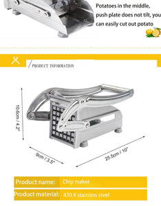 Non-slip Potato Slicer Cutting French Fries Best Value Stainless Steel Does Not Use Home Cutting Machine Cucumber