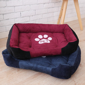 Super Soft Sofa Dog Beds Waterproof Bottom Soft Fleece Warm Bed For Small Large Dog Plus Size Soft Pet Bed Cat Bed Autumn Winter