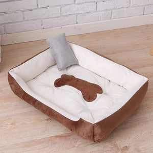 Super Soft Sofa Dog Beds Waterproof Bottom Soft Fleece Warm Bed For Small Large Dog Plus Size Soft Pet Bed Cat Bed Autumn Winter