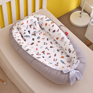 Removable Sleeping Nest for Baby Bed Crib with Pillow Travel Playpen Cot Infant Toddler Infant Cradle Mattress
