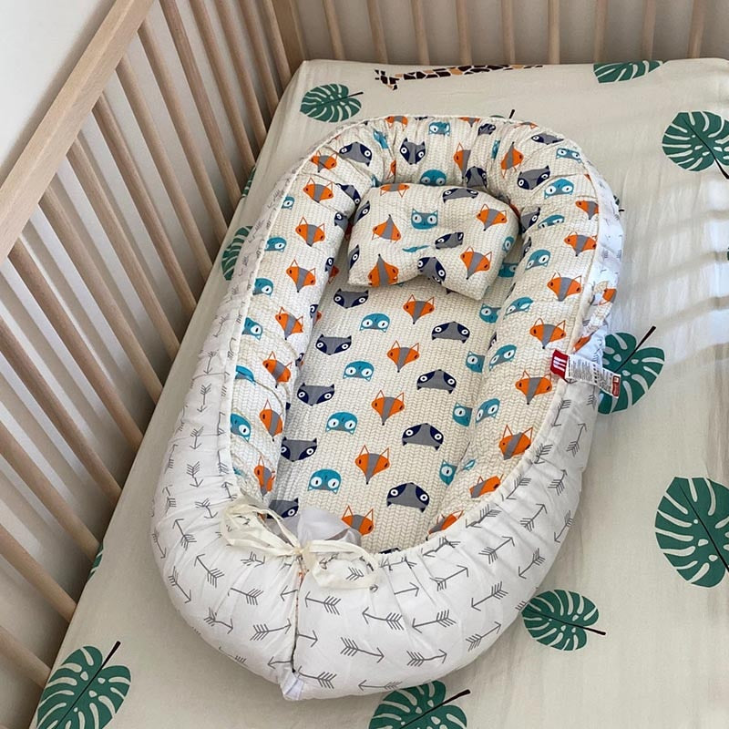 Baby Nest Bed with Pillow – Omilion