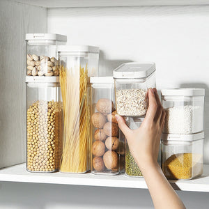 Food Storage Box Refrigerator Plastic Clear Container Boxes Kitchen Bottles Jars Tank RR2101