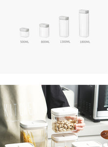 Food Storage Box Refrigerator Plastic Clear Container Boxes Kitchen Bottles Jars Tank RR2101