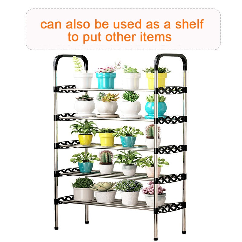 Simple Multilayer Shoe Cabinets Easy to Install Shoes Rack Organizer Reinforced Steel Tube Shoe Rack Home Furniture Modern 2021