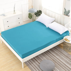 Fitted Sheet Waterproof Mattress Cover Colorful Bed Cover Breathable Deep Pocket for 30CM 1 PC  cobertores de cama