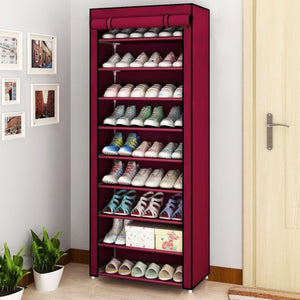 Multilayer Shoe Rack Organizer Minimalist Modern Shoe Shelves Dustproof Nonwoven Shoerack Home Furniture Space-saving Cabinets