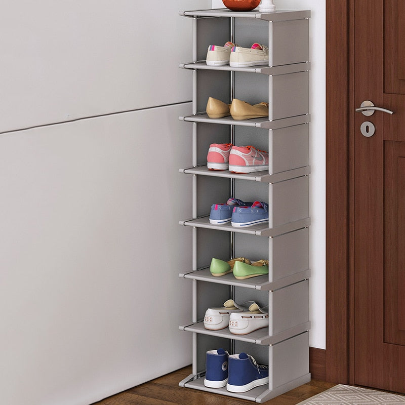 Simple Shoes Rack Dust-Proof Shoerack Corner Vertical Space-saving Cabinets Hallway Entryway Shoe Shelves Home Furniture