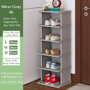 Simple Shoes Rack Dust-Proof Shoerack Corner Vertical Space-saving Cabinets Hallway Entryway Shoe Shelves Home Furniture