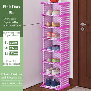 Simple Shoes Rack Dust-Proof Shoerack Corner Vertical Space-saving Cabinets Hallway Entryway Shoe Shelves Home Furniture