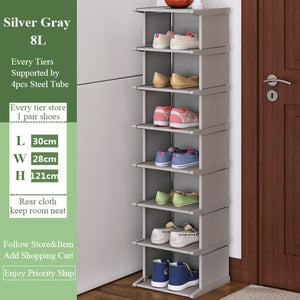 Simple Shoes Rack Dust-Proof Shoerack Corner Vertical Space-saving Cabinets Hallway Entryway Shoe Shelves Home Furniture