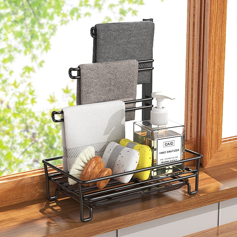 Kitchen sink best sale organiser rack