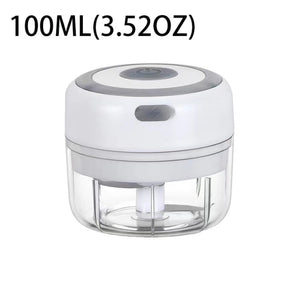 Electric Food Chopper USB Rechargeable Wireless Garlic Chopper with Blade Mini Meat Grinder Tools Portable Kitchen Accessories