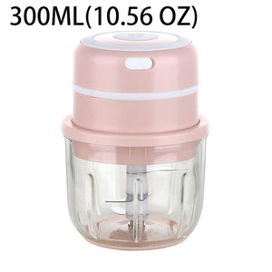 Electric Food Chopper USB Rechargeable Wireless Garlic Chopper with Blade Mini Meat Grinder Tools Portable Kitchen Accessories