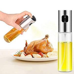 1pc Kitchen Baking Oil Cook Spray Empty Bottle Vinegar Dispenser Cooking Tool Salad BBQ Glass Oil Sprayer Kitchen Accessories